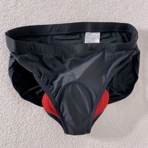 Baleaf Black Spandex Unisex Padded Underwear Briefs L